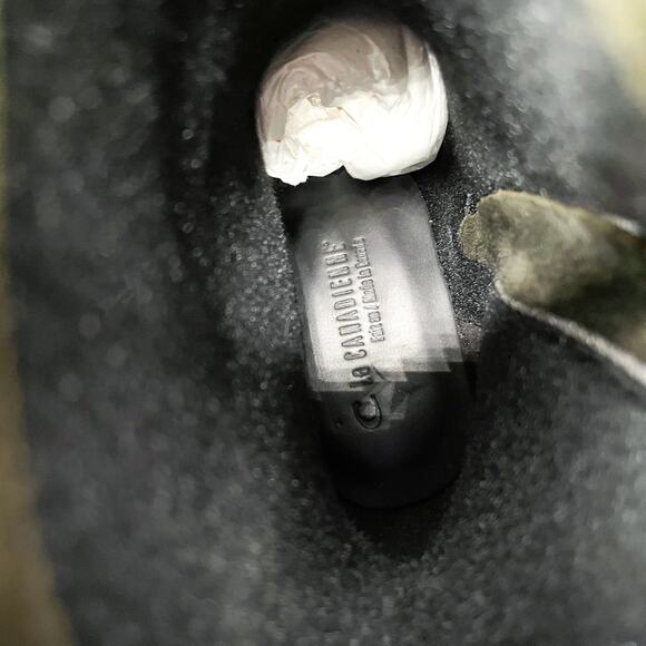 La Canadienne Zed‎ Boots Green Suede Block Heel Waterproof Bootie Sz 7.5 - Picture 13 of 13